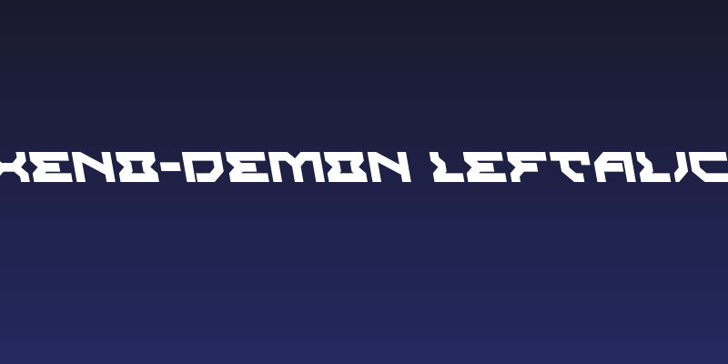 Xeno-Demon Leftalic Social Header