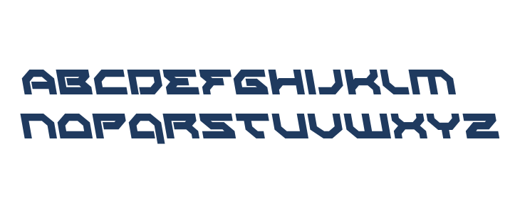 Xeno-Demon Leftalic Lowercase