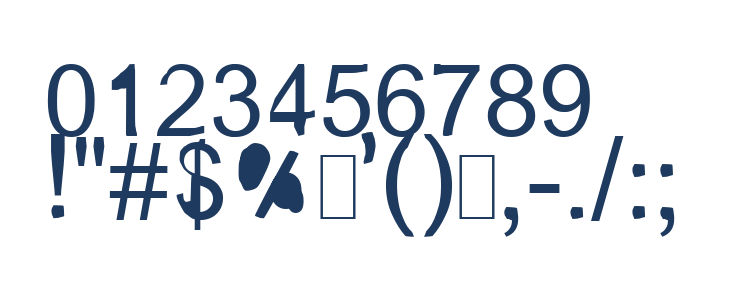 XenoArial Other Characters