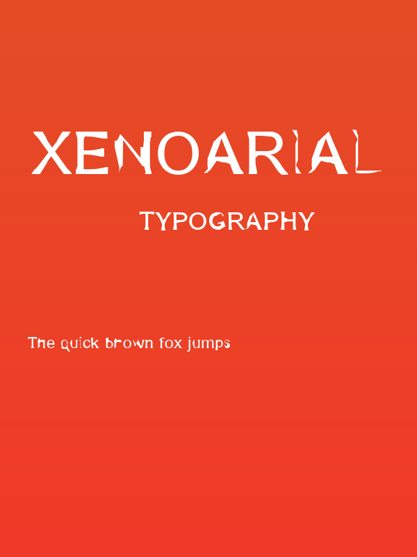 XenoArial Poster
