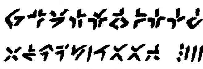 XenoTribal BB Bold Font OTHER CHARS