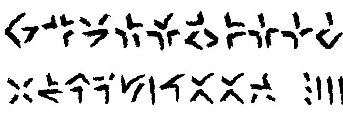 XenoTribal BB Font OTHER CHARS