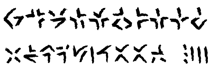 XenoTribalBB Font OTHER CHARS