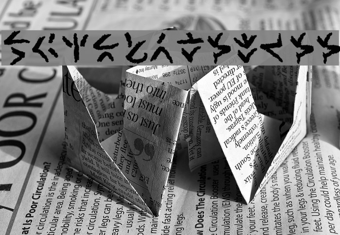 XenoTribalBB Font examples