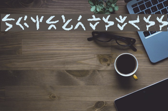 XenoTribalBB Font examples