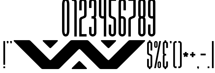 Xenophobia Nominal Font OTHER CHARS