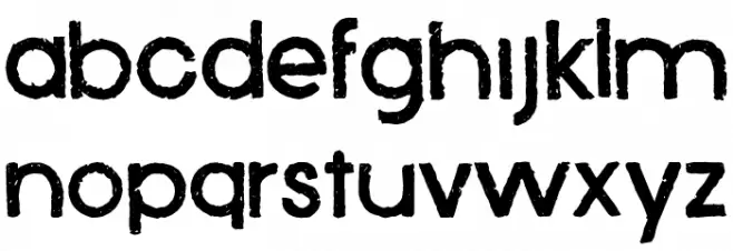 Xenophone フォント 小文字