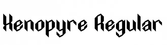 Xenopyre Regular  Fuentes Gratis Descargar