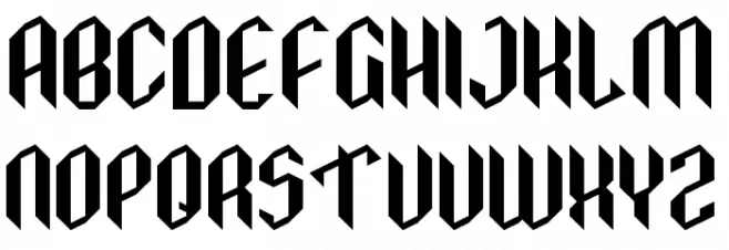 Xenopyre Regular Font Litere mari