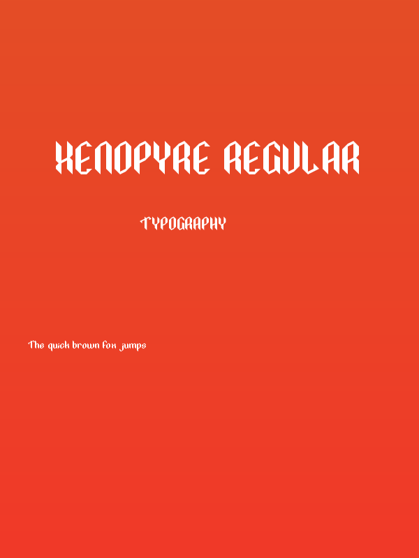 Xenopyre Regular Poster