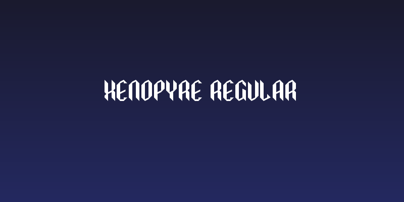 Xenopyre Regular Social Header