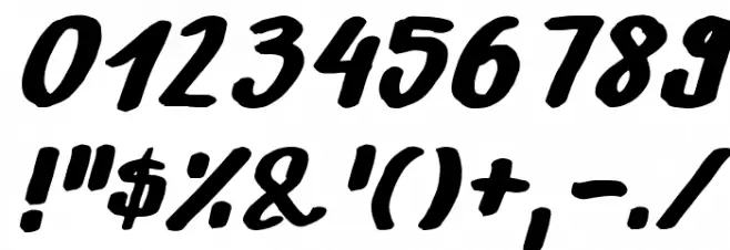 Xeno's! Font OTHER CHARS