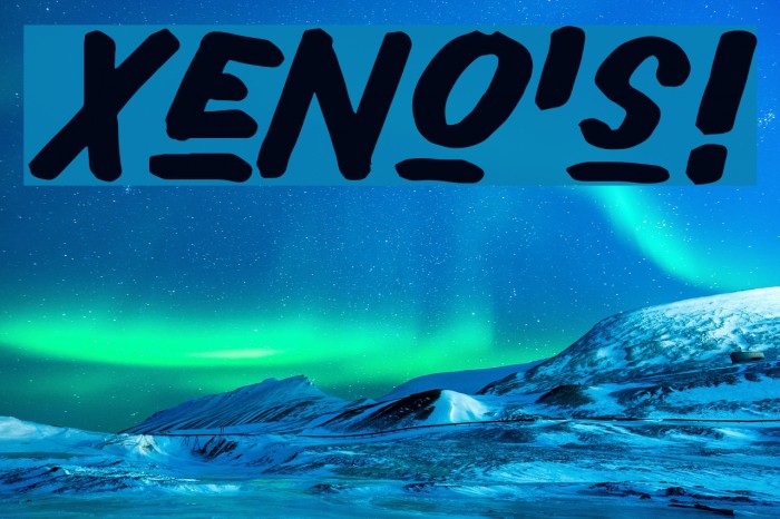 Xeno's! Шрифта examples
