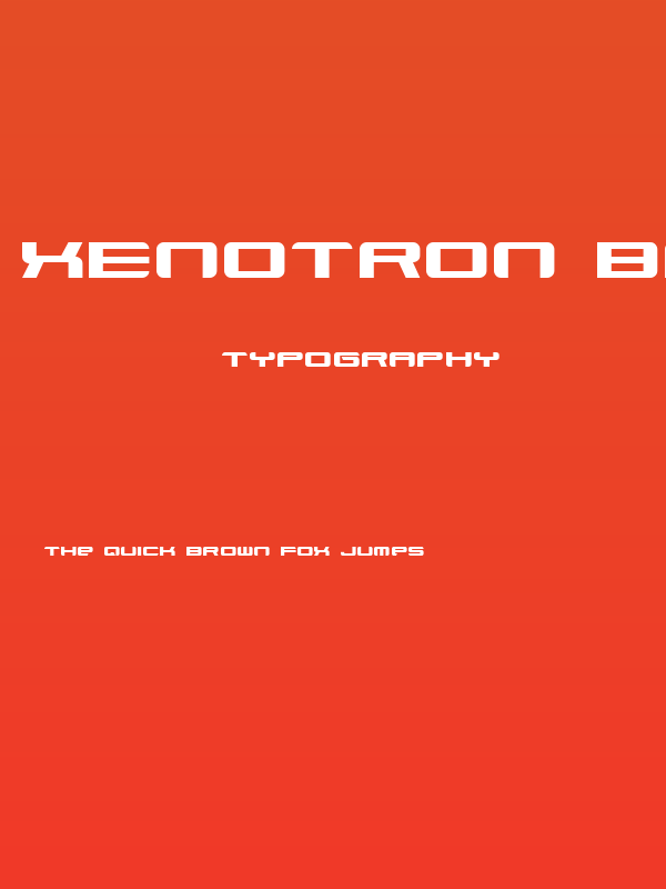Xenotron Broadstroke Poster