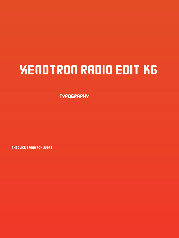 Xenotron Radio Edit KG Poster