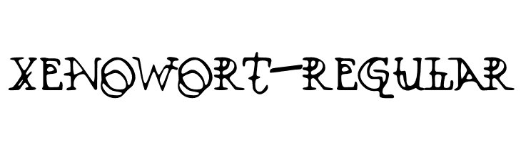 Xenowort-Regular  font caratteri gratis