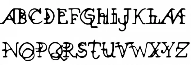 Xenowort Schriftart Groß