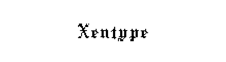 Xentype  font caratteri gratis