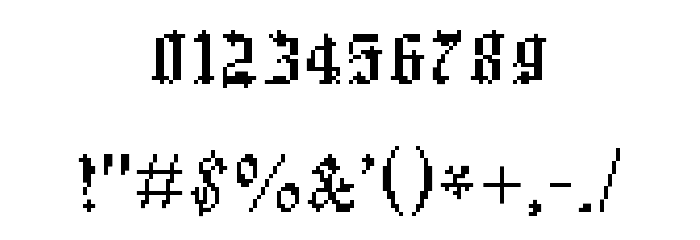 Xentype Font OTHER CHARS