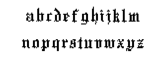 Xentype Font LOWERCASE