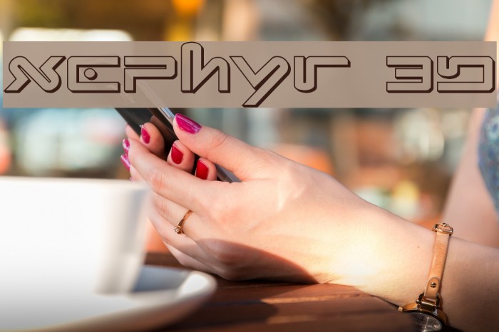 Xephyr 3D Font examples
