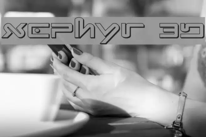 Xephyr 3D Font examples