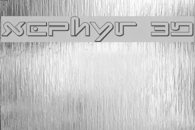 Xephyr 3D Font examples