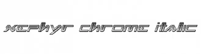 Xephyr Chrome Italic  font caratteri gratis