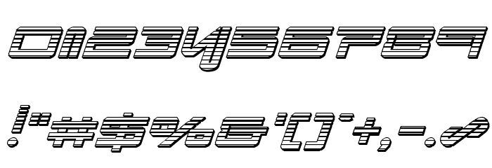 Xephyr Chrome Italic Font OTHER CHARS