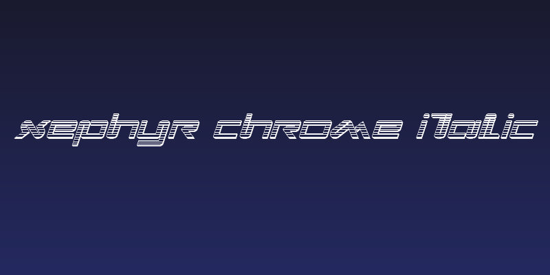 Xephyr Chrome Italic Social Header