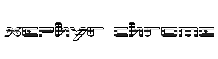 Xephyr Chrome  免费字体下载