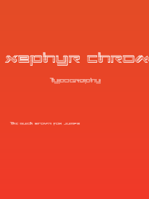 Xephyr Chrome Poster