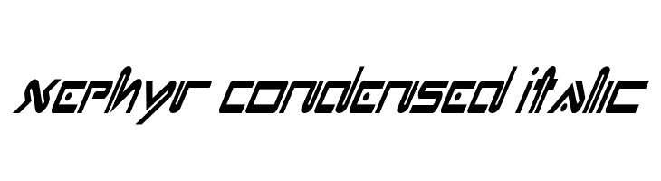 Xephyr Condensed Italic  baixar fontes gratis