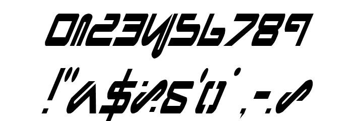 Xephyr Condensed Italic Font OTHER CHARS