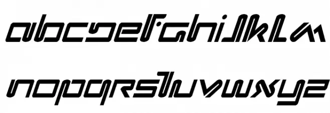 Xephyr Condensed Italic 字体 大写