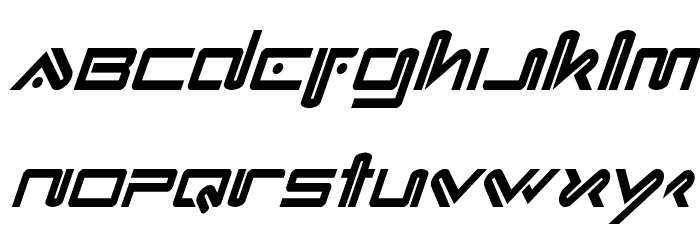 Xephyr Condensed Italic Font LOWERCASE