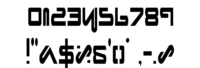 Xephyr Condensed Font OTHER CHARS