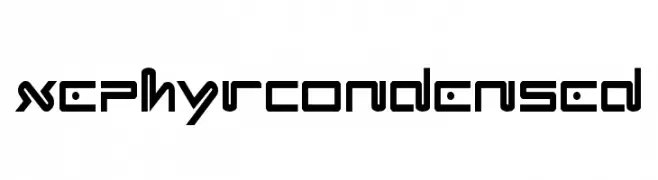 Xephyr Condensed  les polices de caractères gratuit tlcharger