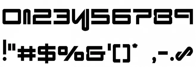 Xephyr Condensed Font OTHER CHARS