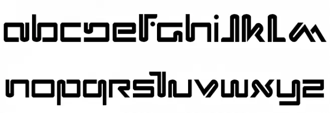 Xephyr Condensed 字体 大写