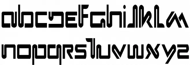 Xephyr Condensed Schriftart Groß