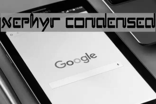 Xephyr Condensed Caratteri examples