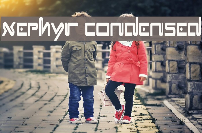 Xephyr Condensed Font examples