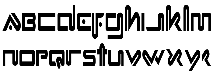Xephyr Condensed Font LOWERCASE