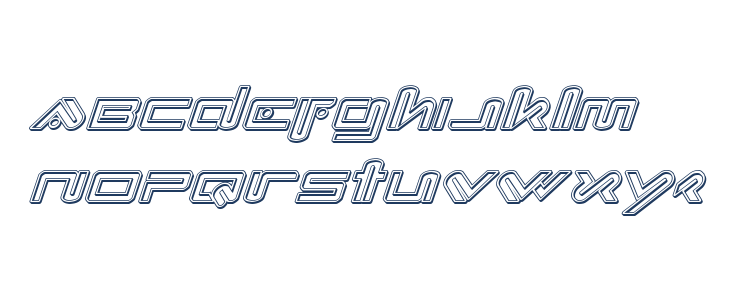 Xephyr Engraved Italic Lowercase