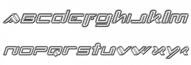 Xephyr Engraved Italic Polices MINUSCULES