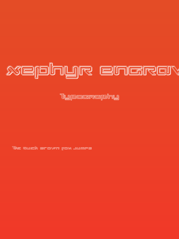 Xephyr Engraved Poster