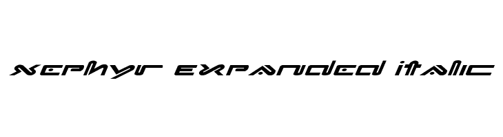 Xephyr Expanded Italic  नि: शुल्क फ़ॉन्ट्स डाउनलोड