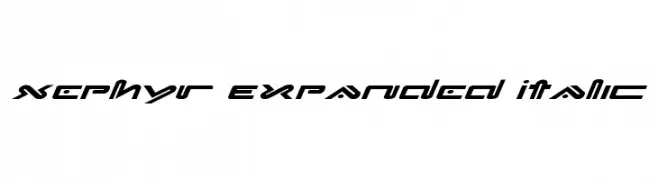 Xephyr Expanded Italic  les polices de caractères gratuit tlcharger