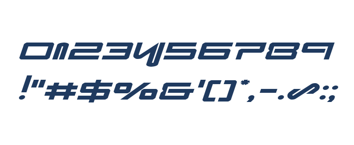 Xephyr Expanded Italic Other Characters